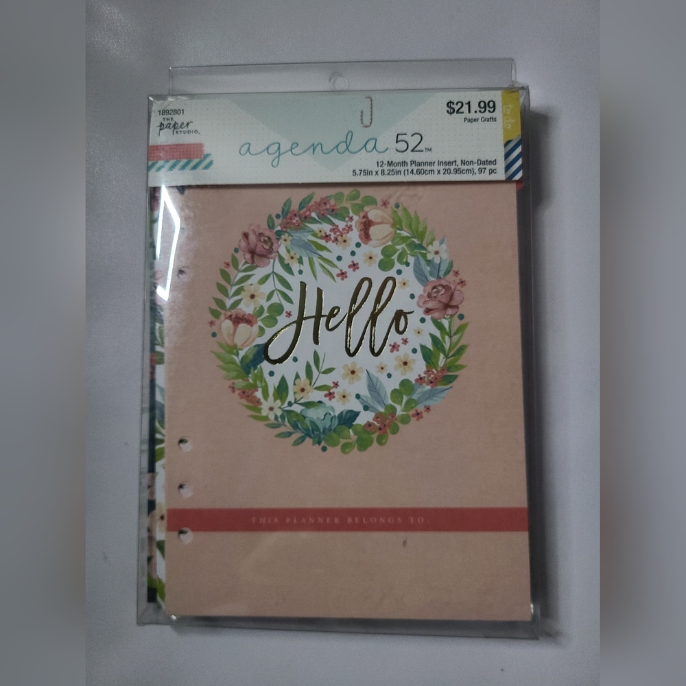 **SOLD** A5 Agenda 52 Planner Inserts